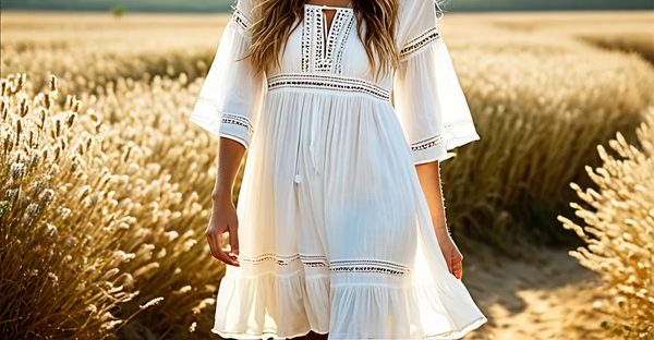Robe bohème courte blanche : élégance et fraîcheur à chaque mouvement