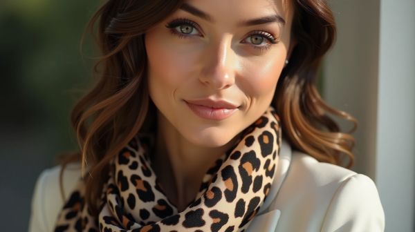 Transformer votre look chic avec écharpe léopard élégante